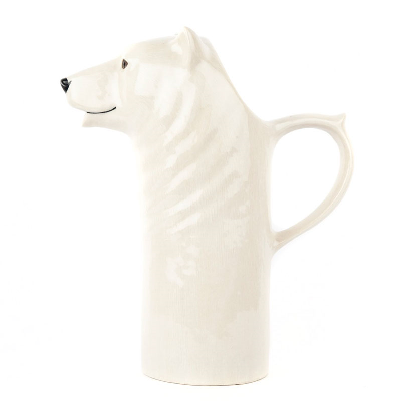 Polar Bear Water Jug, H26cm, White-1