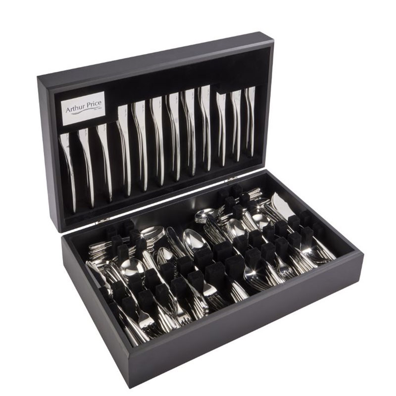 Signature Echo 124 Piece 12 Person Cutlery Canteen, Stainless Steel-0