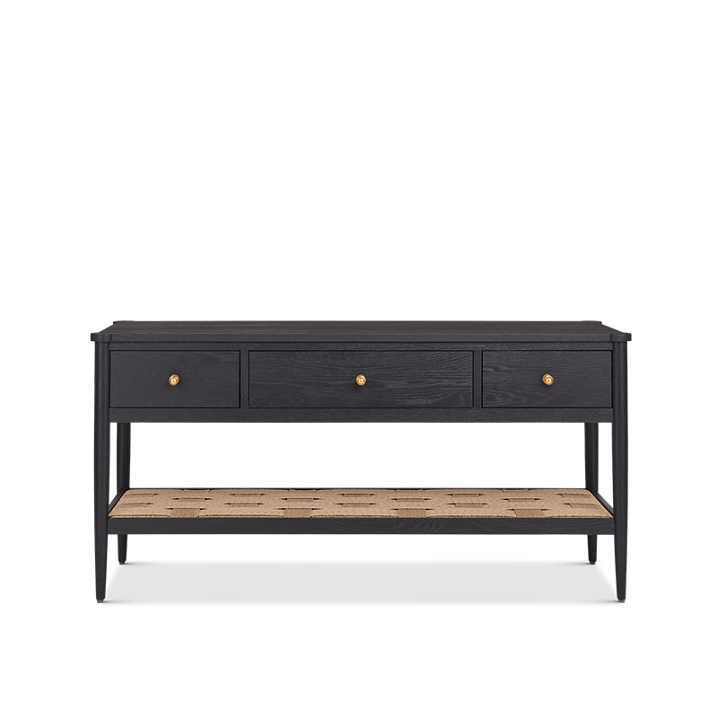 Frome Console Table, Warm Black-1