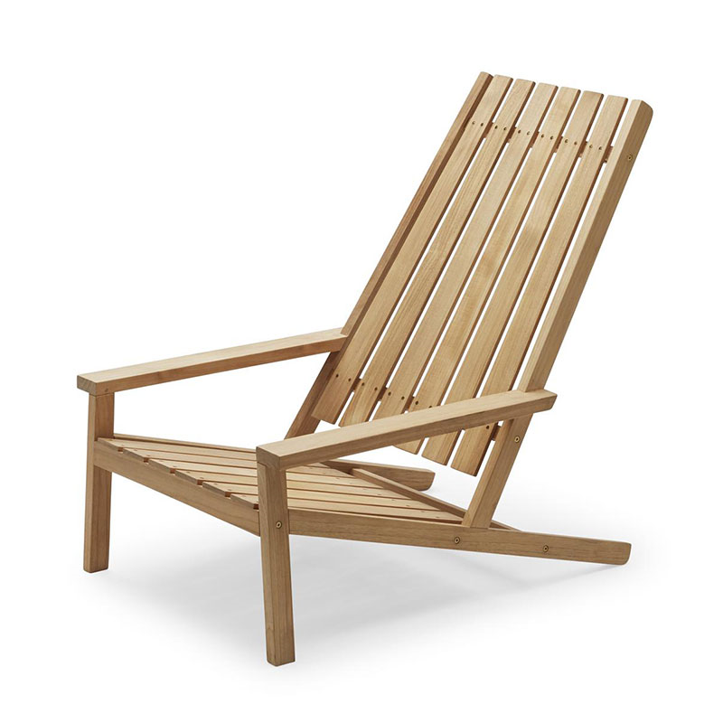 Between Lines Deck Chair, Teak-1