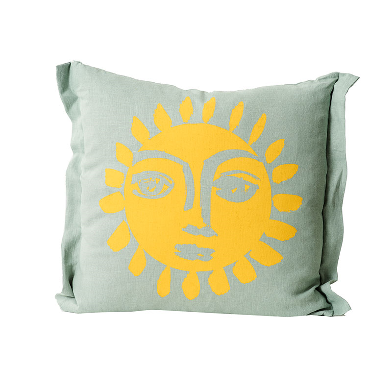 Sunne Cushion, 55 x 55cm, Aqua-0