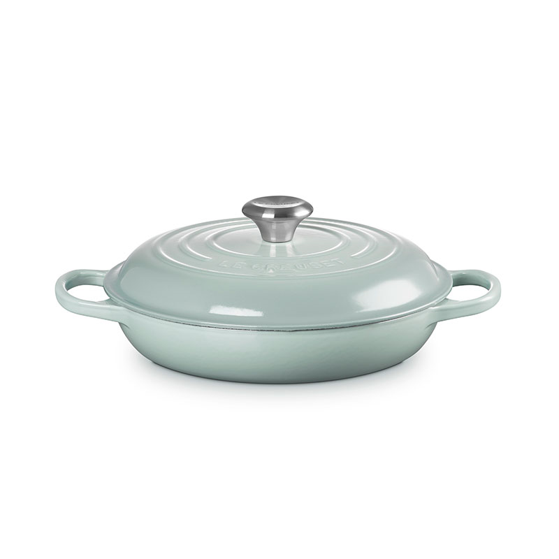 Cast Iron Shallow Casserole, 26cm, Sea Salt-1