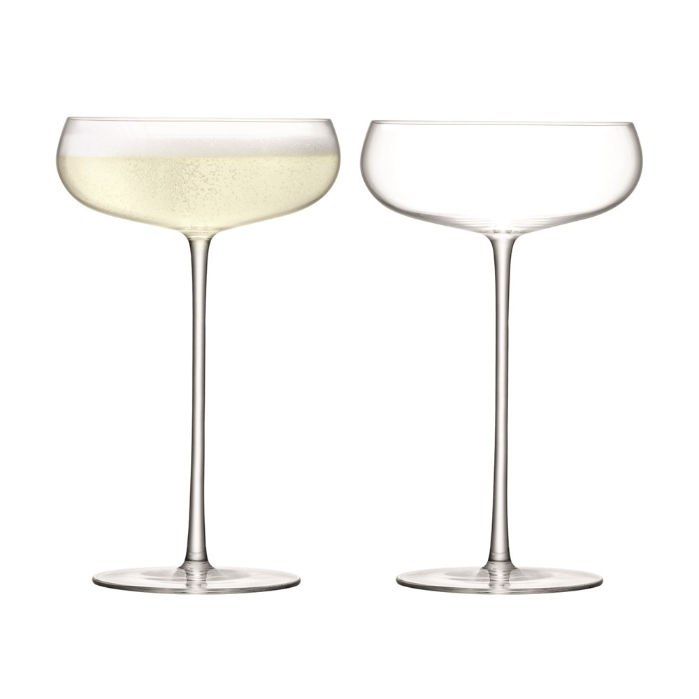 Wine Culture Pair of champagne saucer, 320ml, clear-0