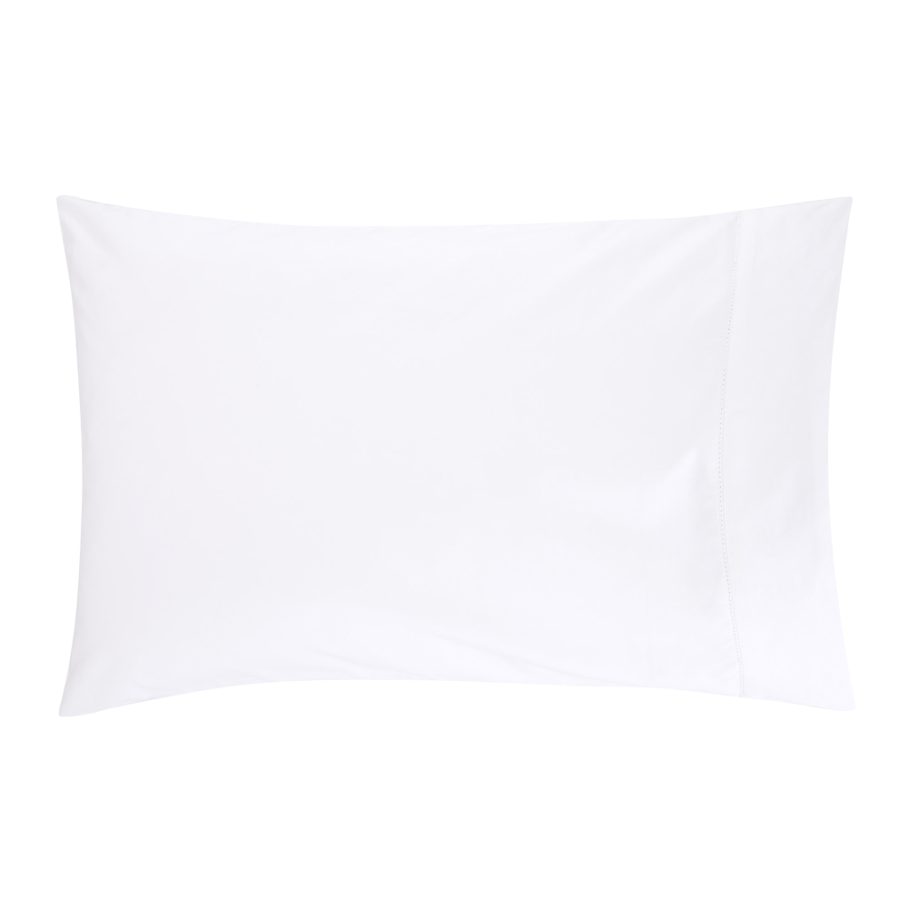 1000TC Cotton Sateen Pair of housewife pillowcases, 50 x 75cm, Snow-0