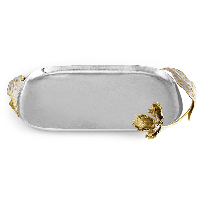 Tulip Tray, W19 x L36cm, Silver-0