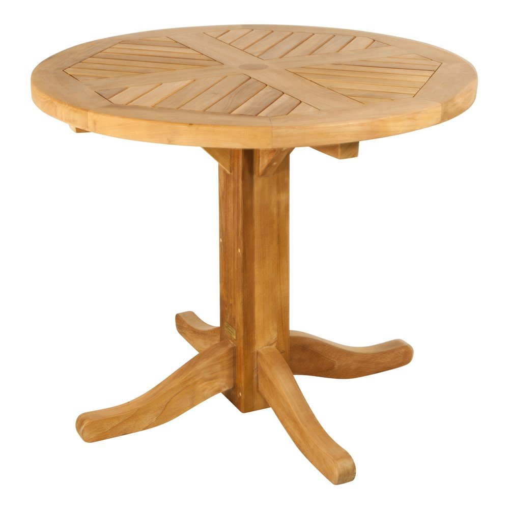 Daisy Round Table, D90cm, Teak-1