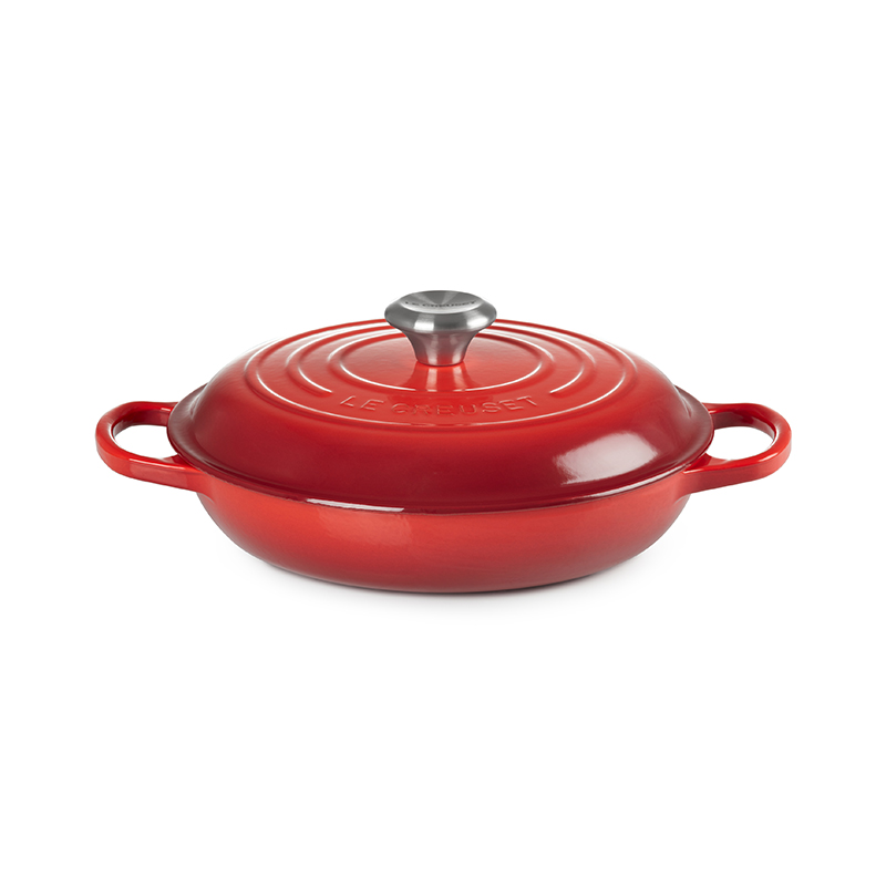 Signature Cast Iron Shallow casserole, 30cm - 3.2 litre, Cerise-3