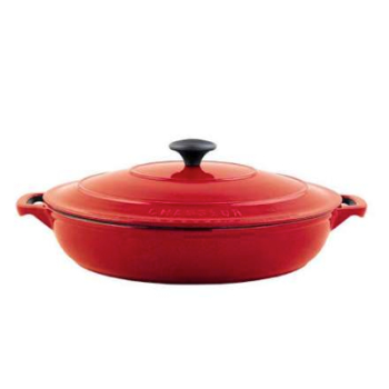 Chasseur Round Casserole Dish, 2.5ltr, Chilli Red-0