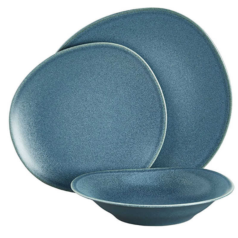 Duna 12 Piece Dinner Set with Deep Plates, Reactif Blue-0