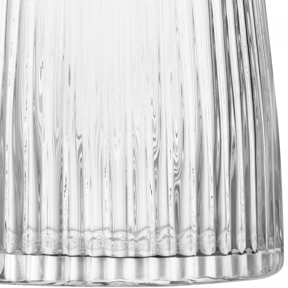 Pleat Vase, H26cm, Clear-3