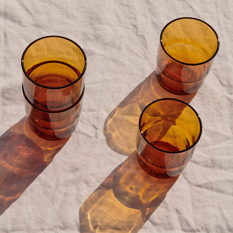 Set of 4 Glasses, 500ml, Sunset-3