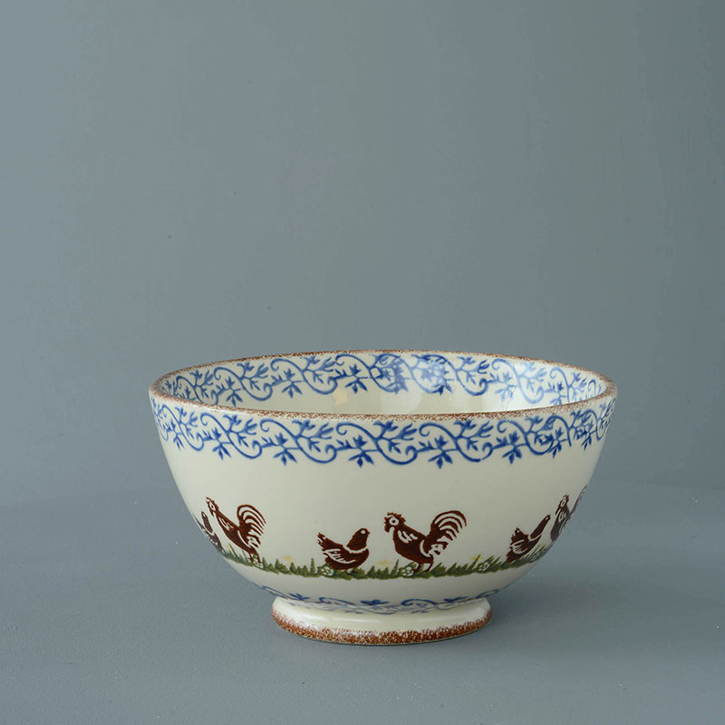 Cock & Hen Serving bowl, 22cm-0