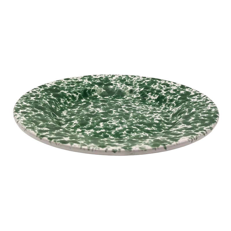 Splatter Side Plate, D19cm, Green-4