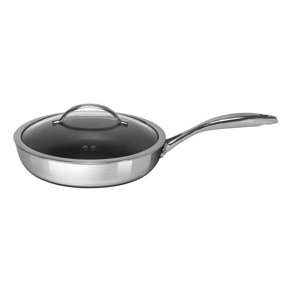 HaptIQ Saute pan with lid, Dia28cm, Metallic-2