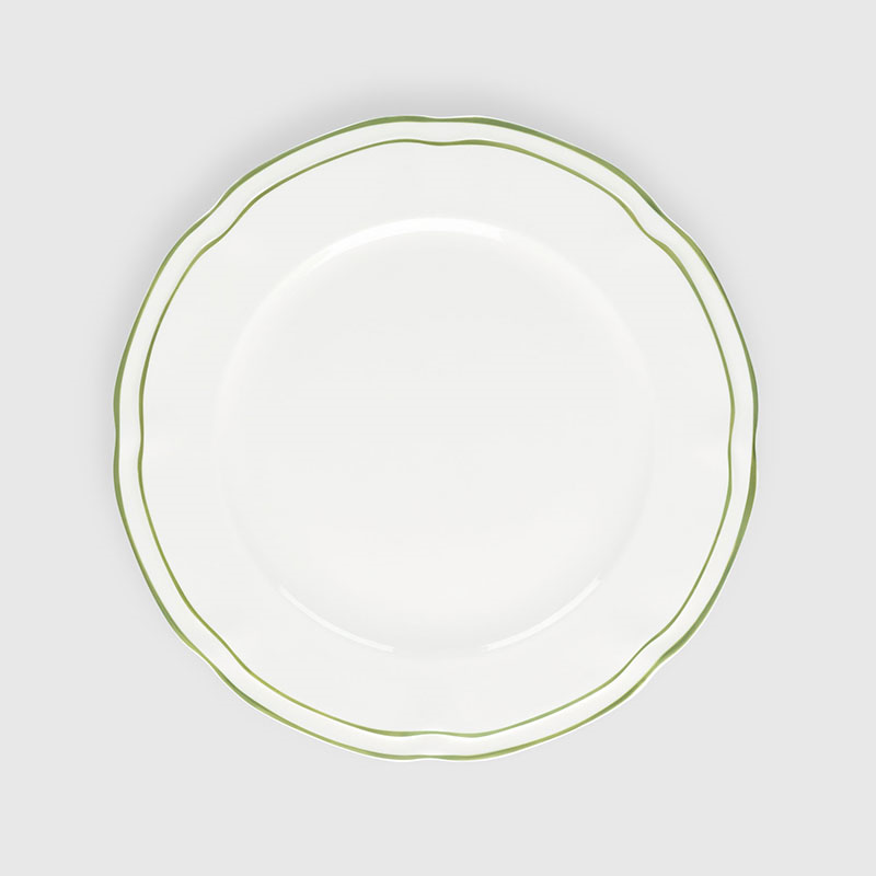 Provence Set of 4 Dinner Plates, D26cm, Green-0