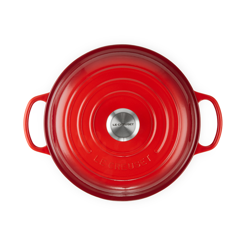 Signature Cast Iron Shallow casserole, 30cm - 3.2 litre, Cerise-1