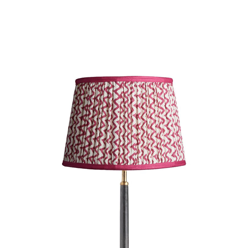 Straight empire Shade, 30cm, crimson chevrons with crimson tape-0