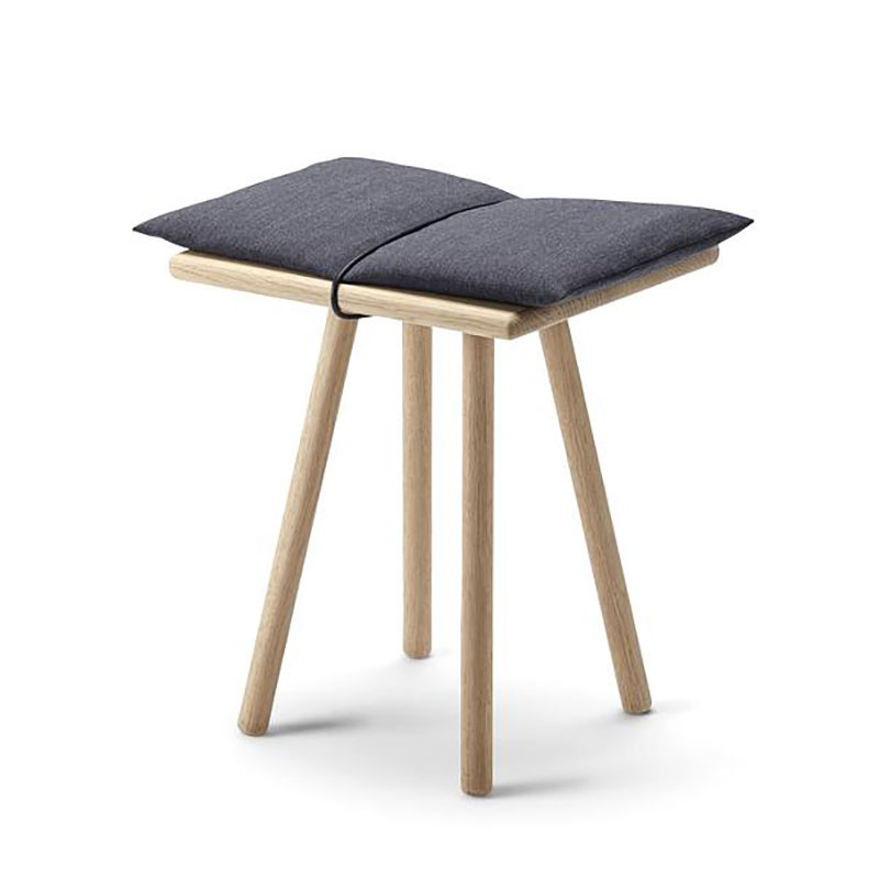 Georg Indoor Stool, Oak & Charcoal-1