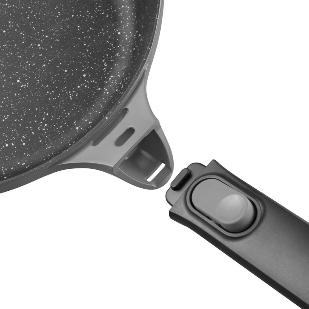 Gem, Covered Saute Pan with Detachable Handle, 28cm, Grey-3