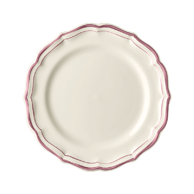 Filet Pivoine Set of 4 Dessert Plates, D23cm-0