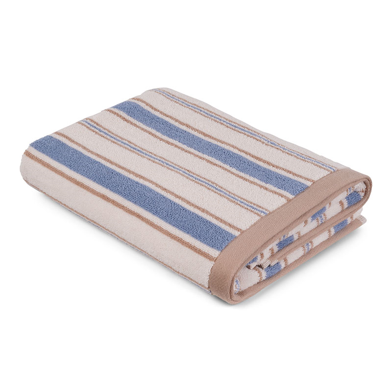 Shoreham Stripe Hand Towel, Meadow Blue-1