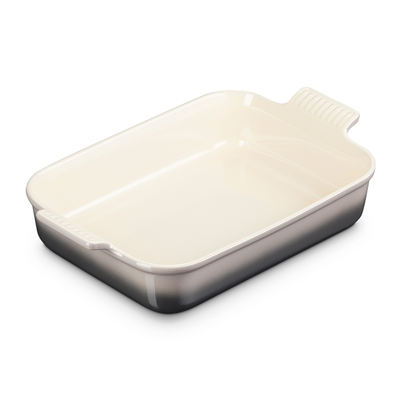 Stoneware Rectangular dish, 32 x 28cm - 3.85 litre, Flint-2