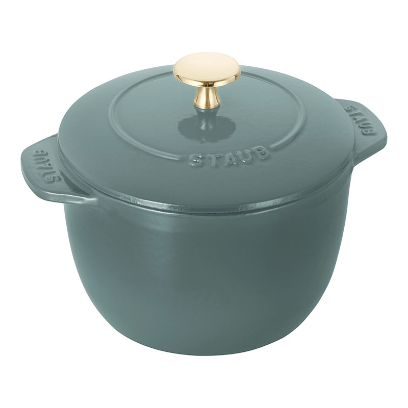 Cast Iron Rice Cocotte, 16cm, Eucalyptus-0