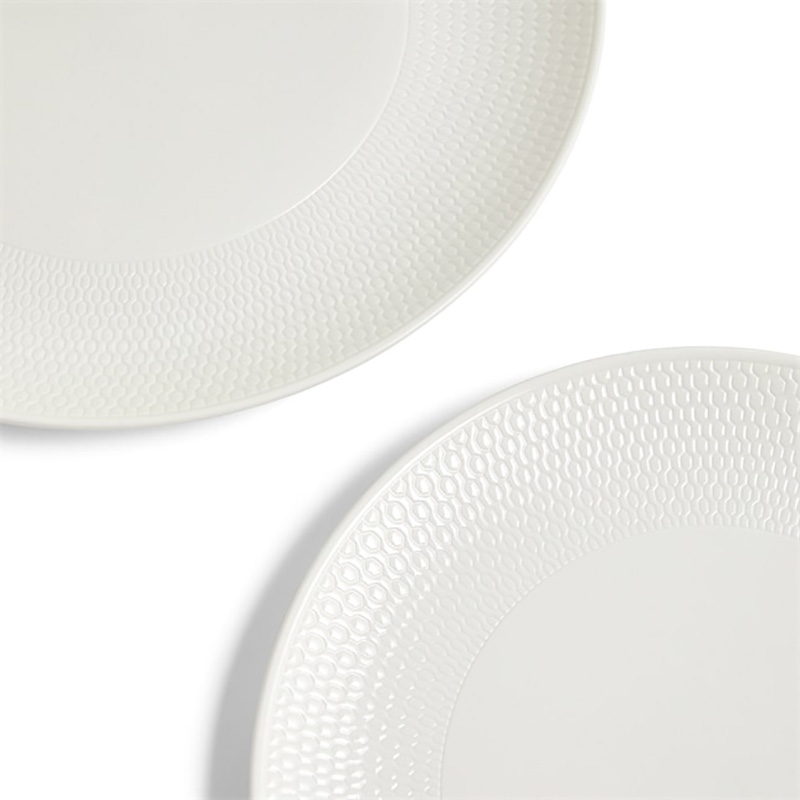 Gio 12 Piece Dinnerware Set, White-2