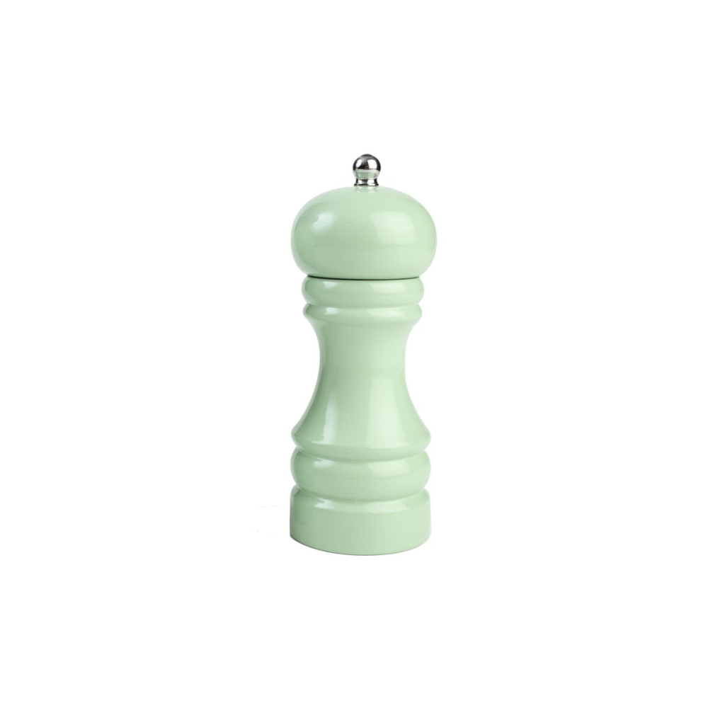 Capstan Pepper mill, 15cm, Hevea With Vintage Green Gloss Finish-0