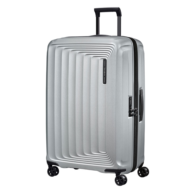 Nuon Suitcase, H75 x L49 x W30/33cm, Matt Silver-0