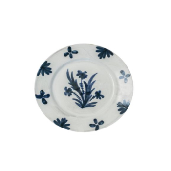 Plate, Summer Flower, Blue, Large, 27cm-2