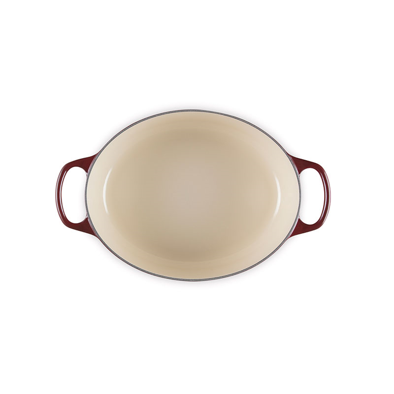 Signature Cast Iron Oval Casserole, 29cm, Garnet-4