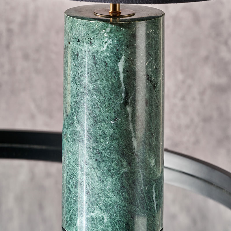 Kiorini Table Lamp Base, H35cm, Green Marble-6