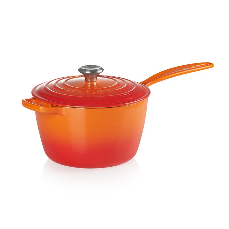 Signature Cast Iron Saucepan, 20cm, volcanic-0