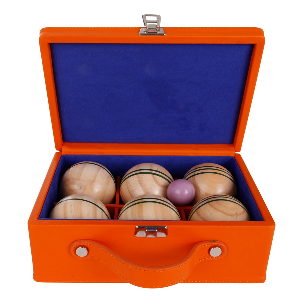 Luxury Indoor Boules Set, Tangerine-0