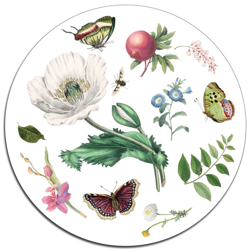 Country Garden Set of 4 Table Mats, D25.5cm, Multi-2