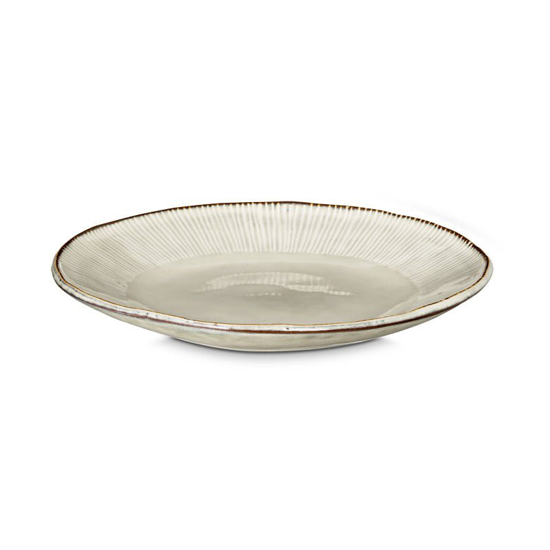 Malia Side Plate, D22.5cm, Cream-1