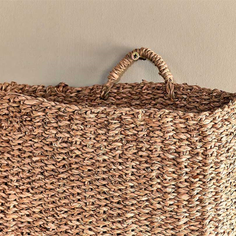 Putlar Seagrass Wall Hung Basket, Large, Natural-1