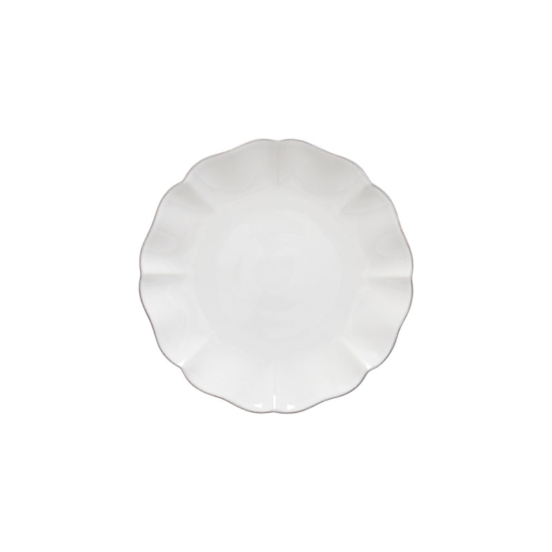 Rosa Set of 6 Dessert Plates, D22cm, White-0