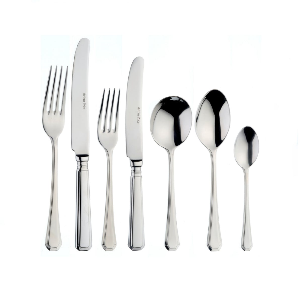 Grecian 7 piece place setting, Stainless Steel-0