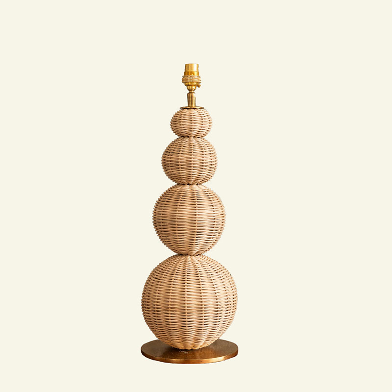 Clarrise Rattan Table Lamp, H51cm, Natural-1