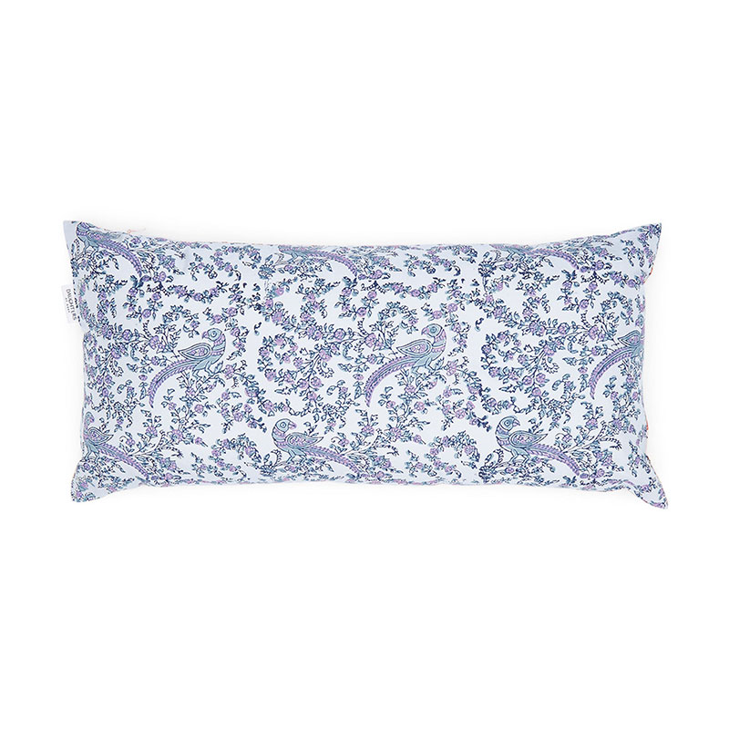 Zaha Reversible Bolster Cushion, 42cm x 26cm, Orange / Purple-3