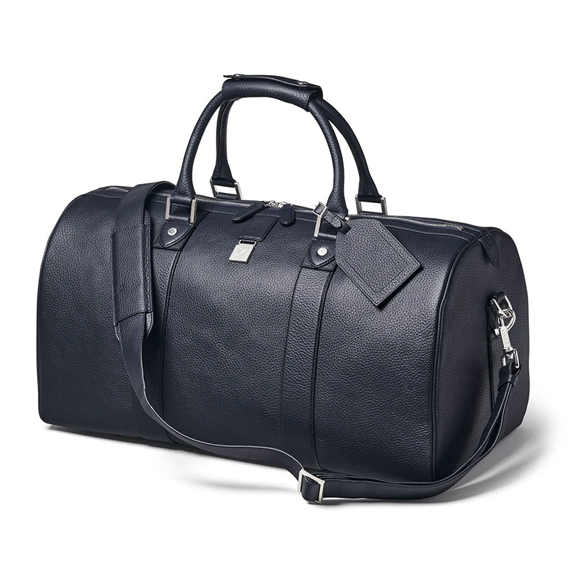 Boston Travel Bag, Navy Pebble-0