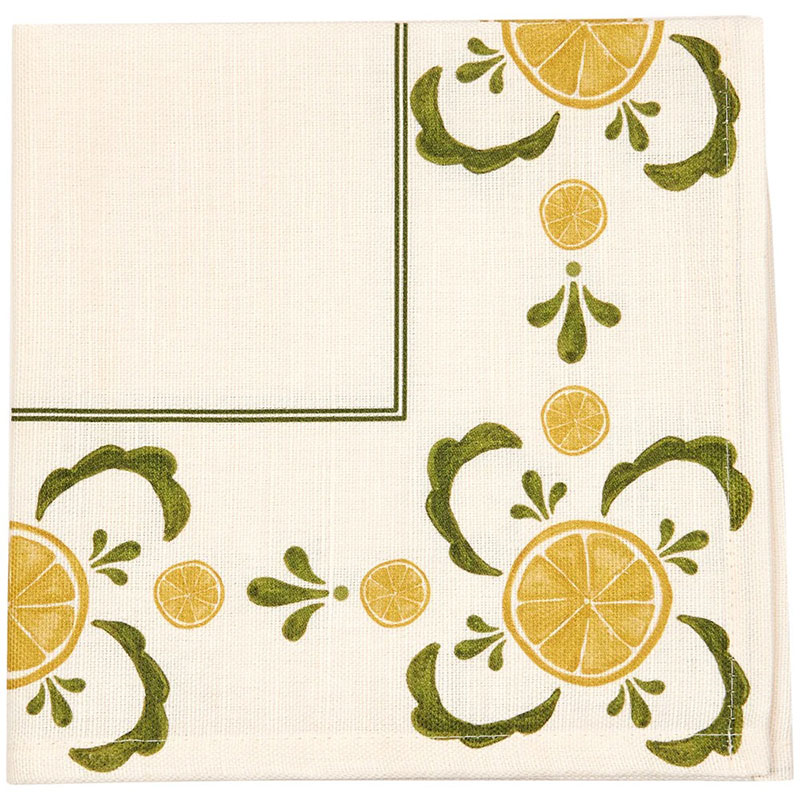 Bell Hutley Napkin, 45 x 45cm, Lemon-1