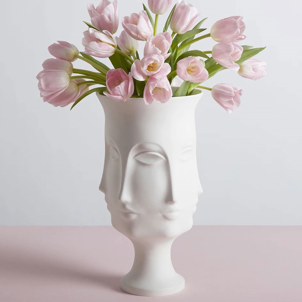 Muse Dora Maar Vase, H38cm, White-0