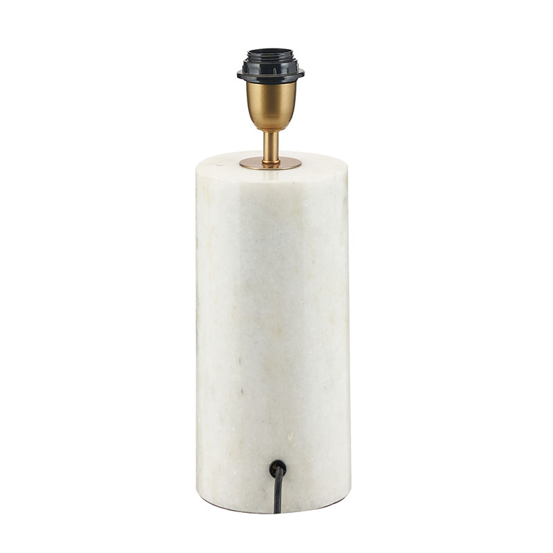 Kiorini Table Lamp Base, H35cm, White Marble-1