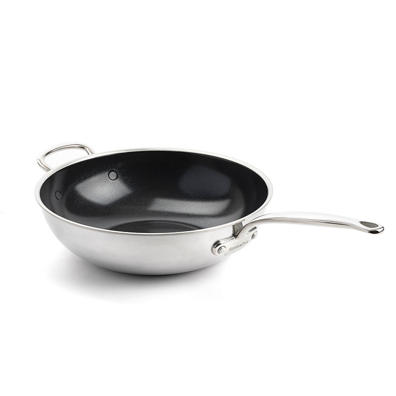 Premiere Non-Stick Wok, 30cm, Stainless Steel-0