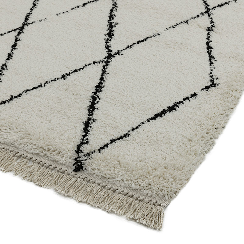 Rocco diamond berber style rug, 200 x 290cm, cream-2