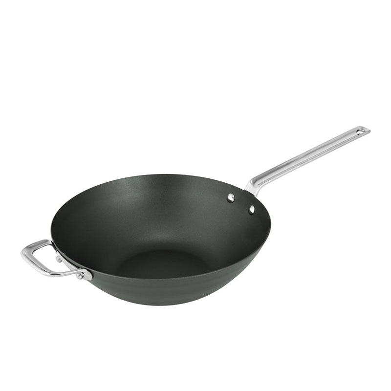 Iron Wok In Sleeve, 30cm, Black-2