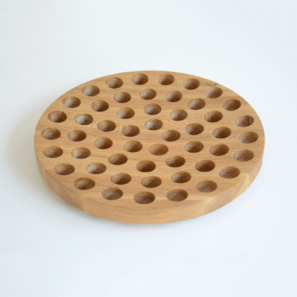 Geo Fruit bowl, H4.5 x W36cm, Oak-1